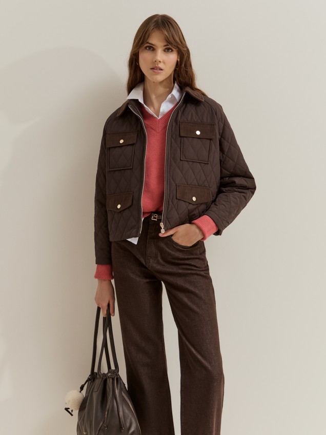 Padded jacket with pockets - Image product