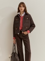 Blus�o acolchoado com bolsos
