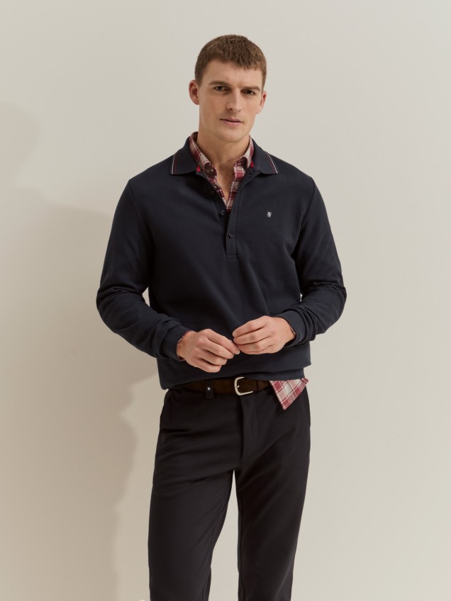 Polo de piqu� de manga larga - Image product