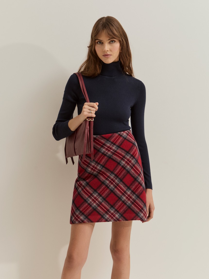 Camisola de gola alta em l�