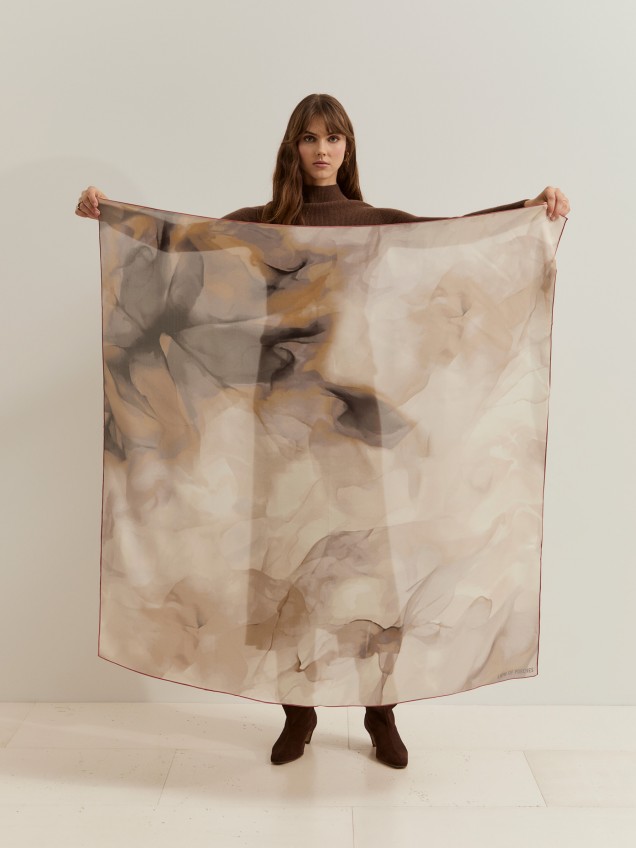 Lenço de seda estampado - Image product