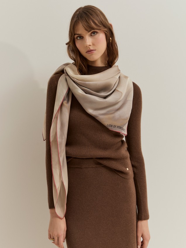 Lenço de seda estampado - Image product
