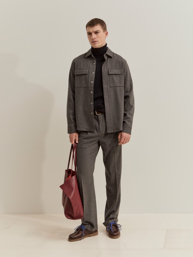 Chino pants with pleats - Image product