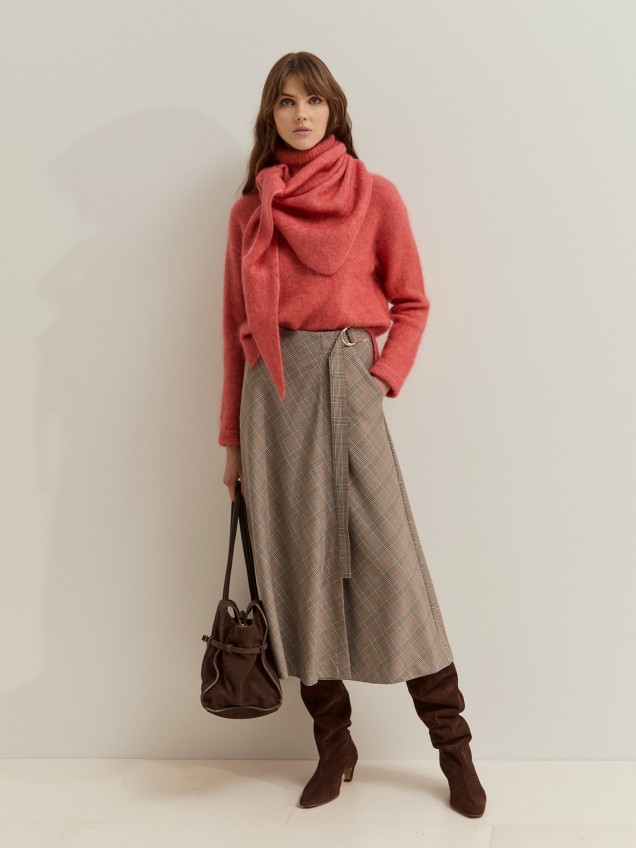 Saia midi xadrez - Image product
