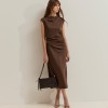 Satin midi dress