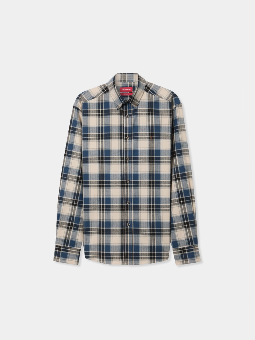 Camisa a cuadros de corte regular