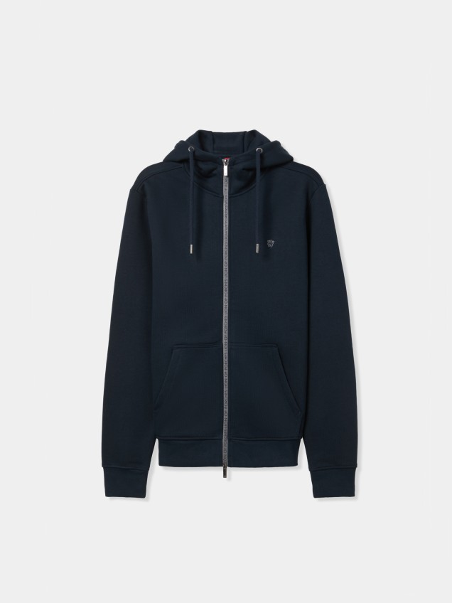 Knitted jacket with hood - Image product