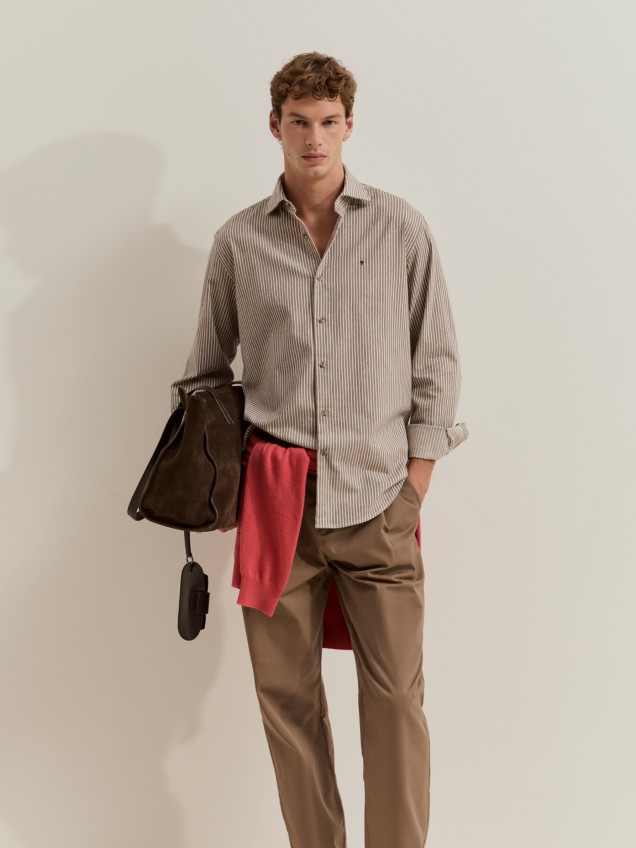 Camisa de rayas de corte regular - Image product