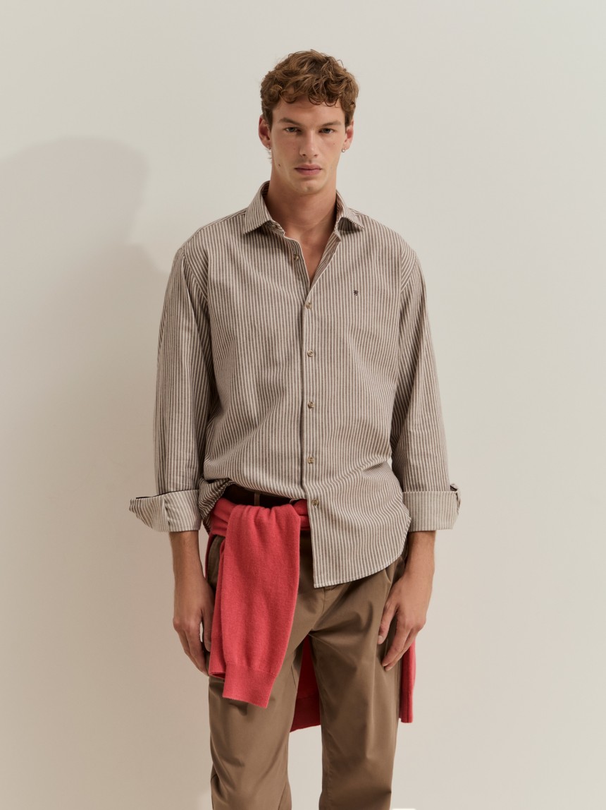Regular fit striped shirt