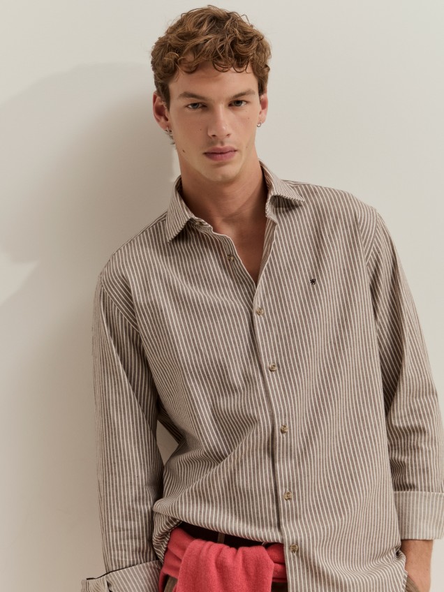 Camisa de rayas de corte regular - Image product