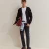 Casaco de malha 100% l� merino