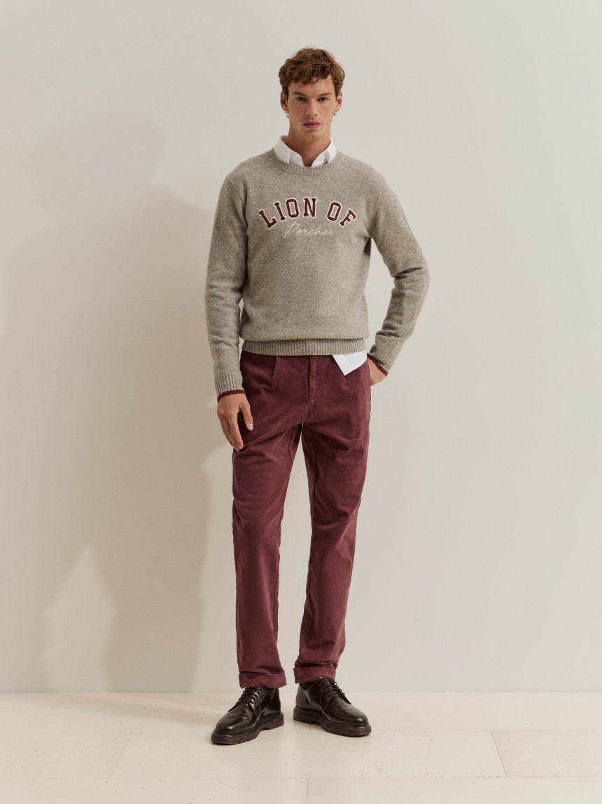 Corduroy chino pants