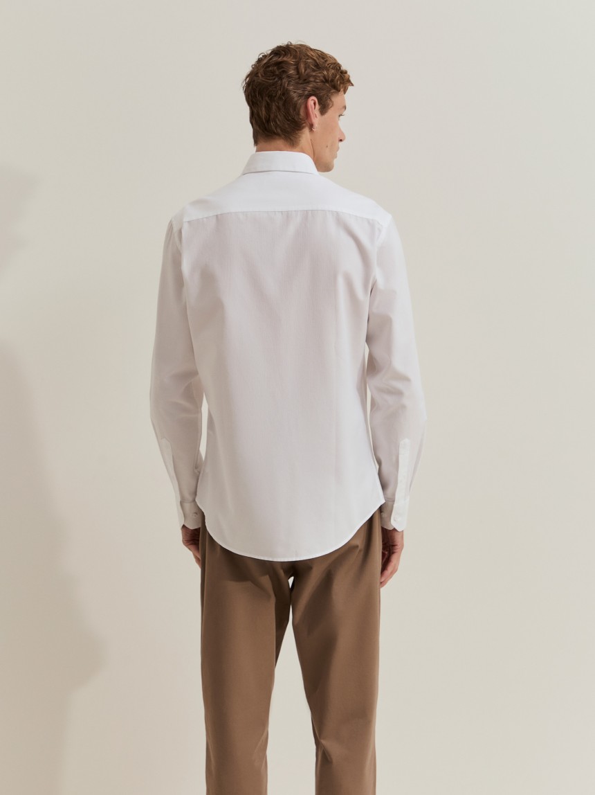 Camisa slim fit de algod�o