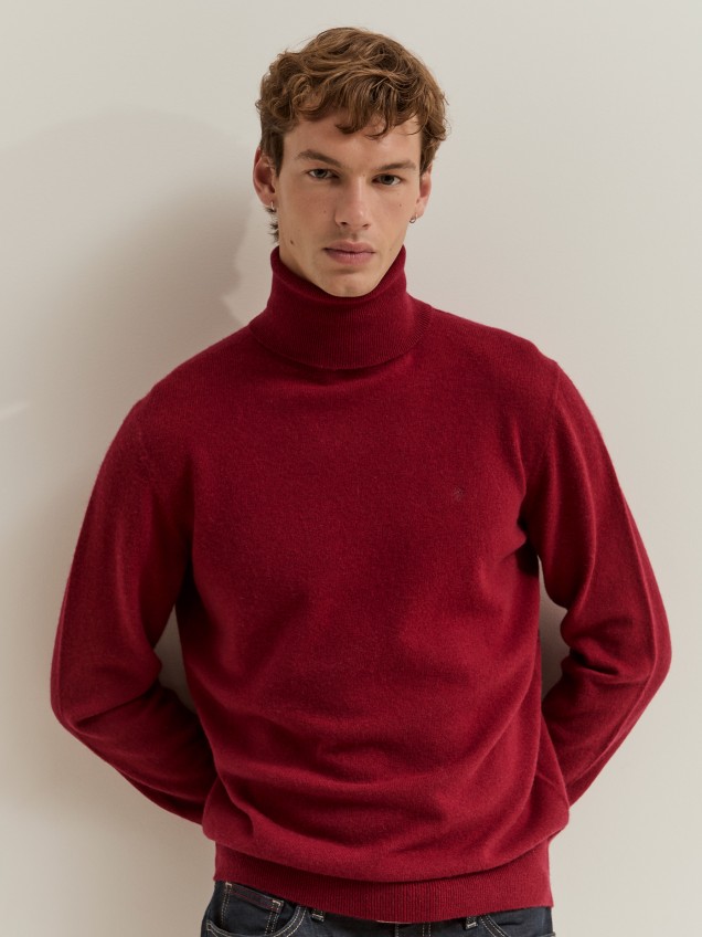 Jersey de cuello alto de lana y cachemir - Image product
