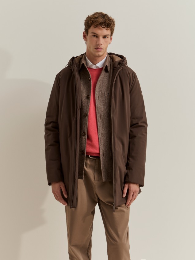 Padded parka with hood - Image product