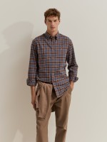 Camisa xadrez slim fit