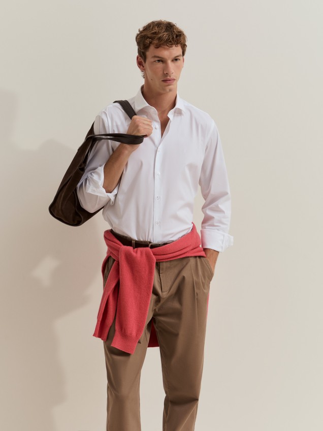 Camisa slim fit em algod�o - Image product