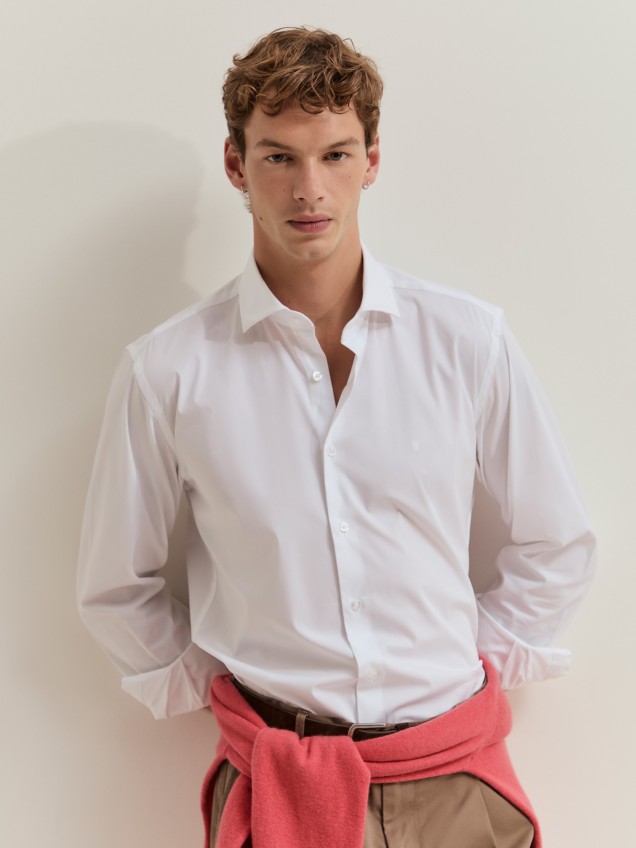 Camisa slim fit em algod�o - Image product