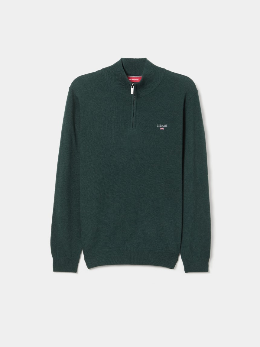 Sweater with placket