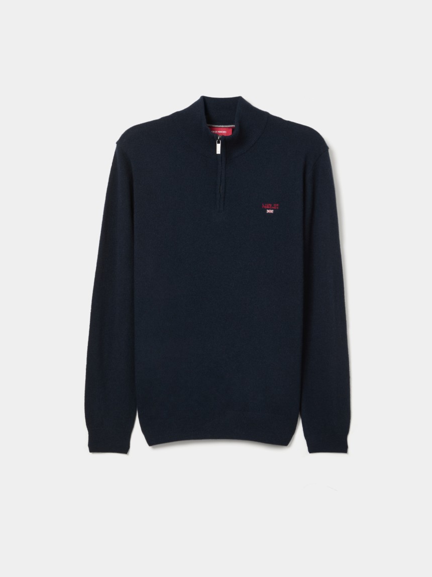 Sweater with placket