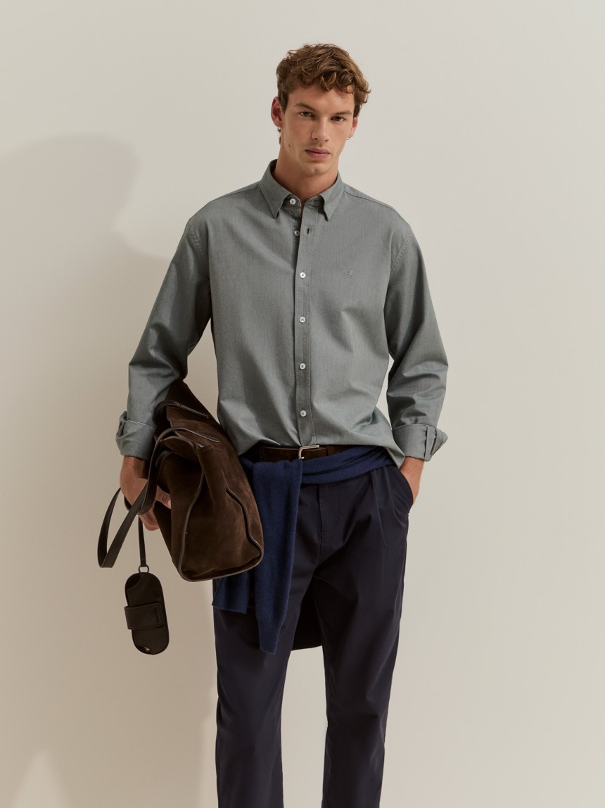 Camisa oxford regular fit