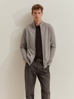 Casaco de malha 100% l� merino