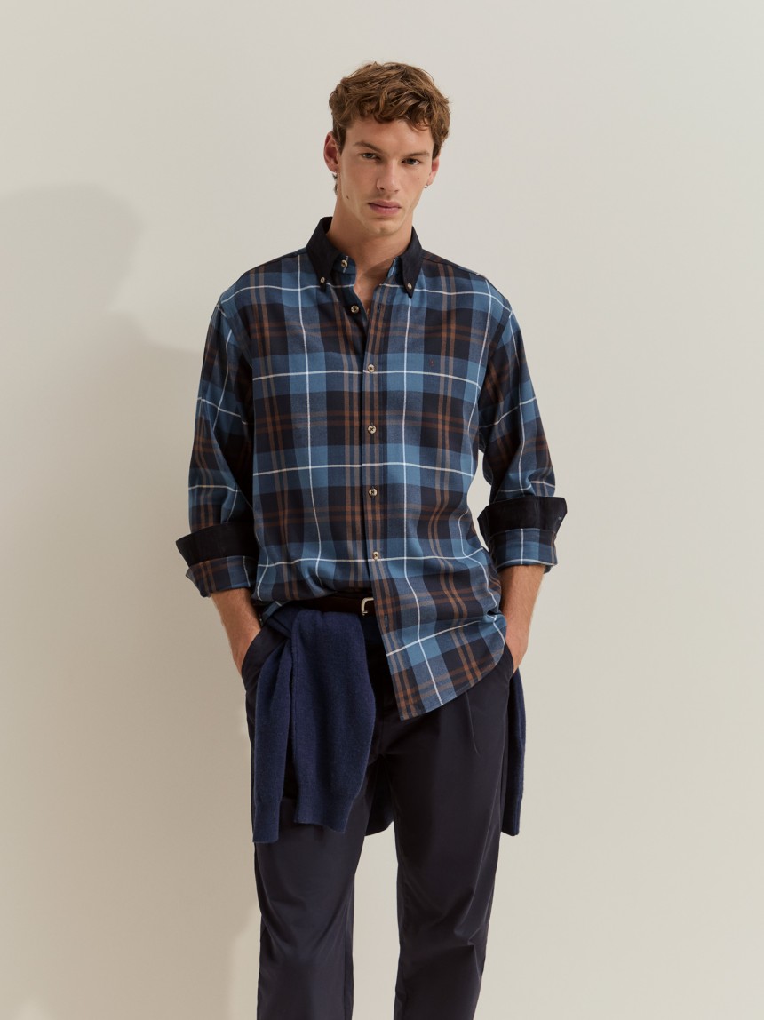 Camisa xadrez regular fit