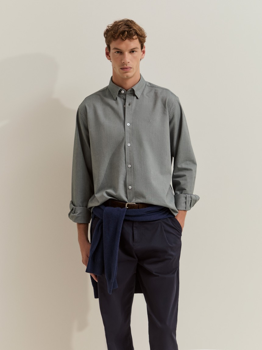Camisa oxford regular fit