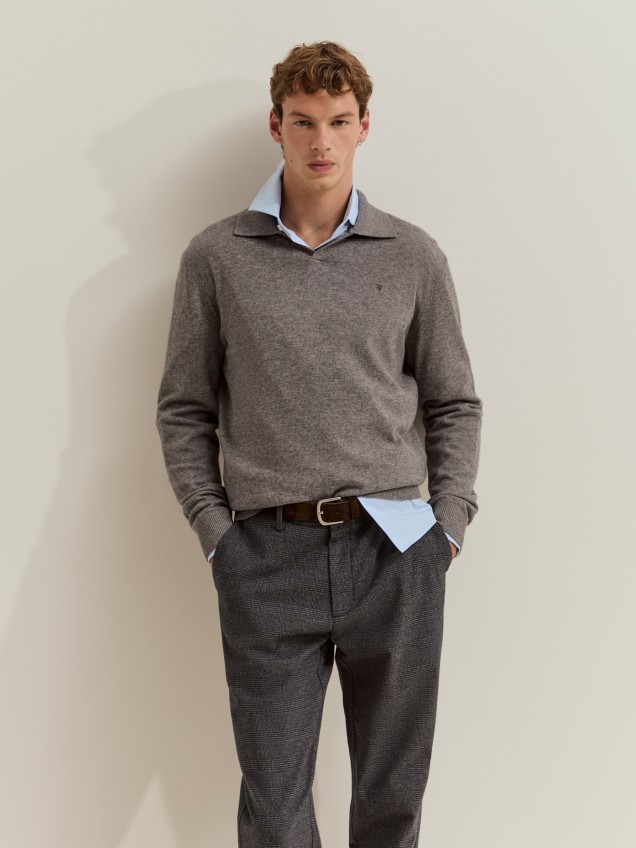 Chequered chino trousers - Image product