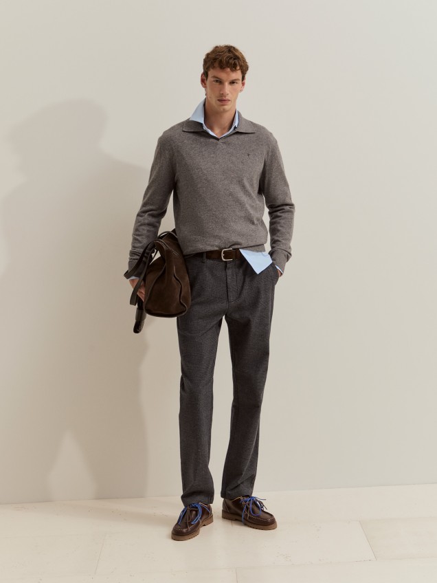 Chequered chino trousers - Image product