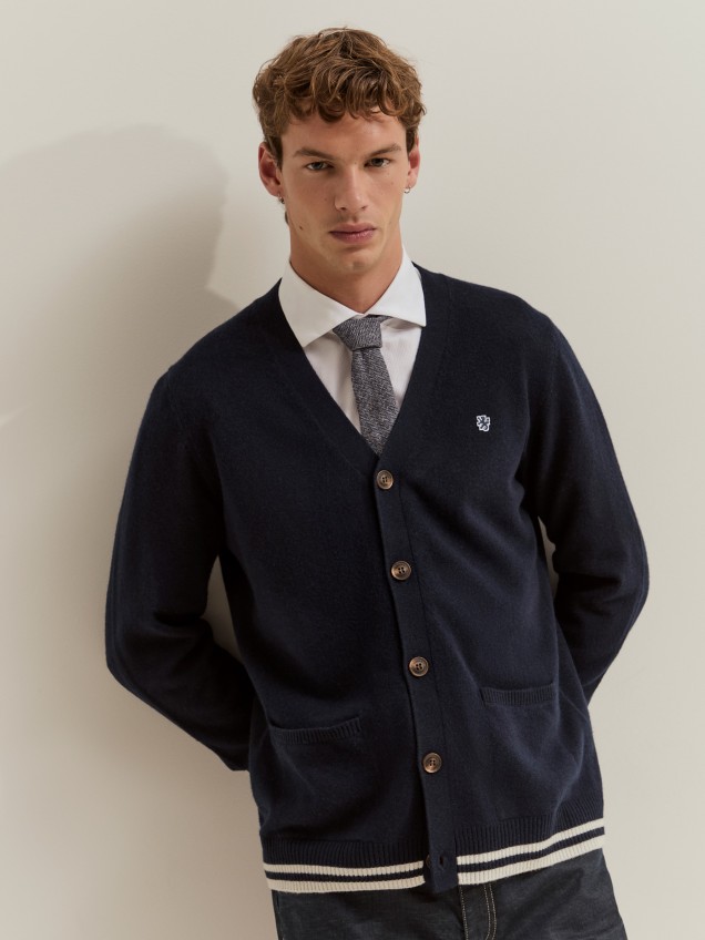 Chaqueta de punto de lana y cachemira - Image product