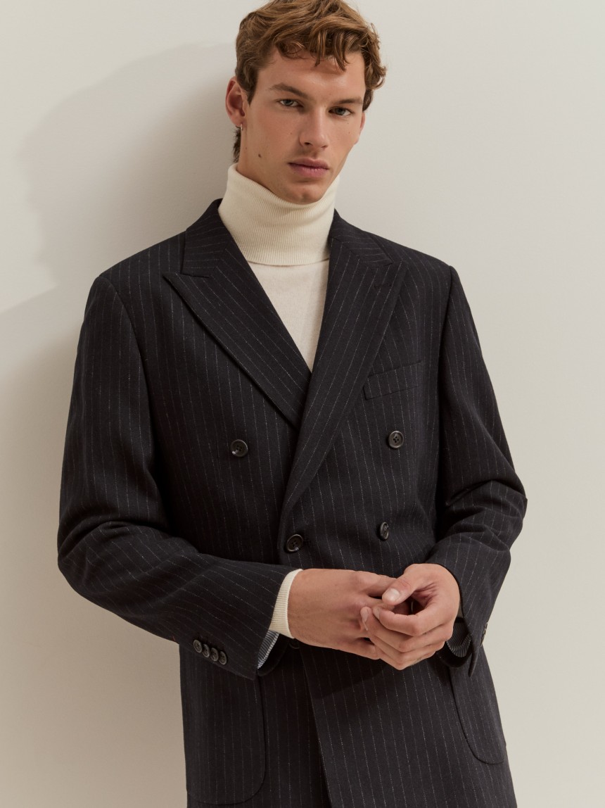 Blazer risca de giz com l�