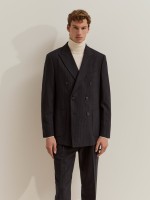 Blazer risca de giz com l�
