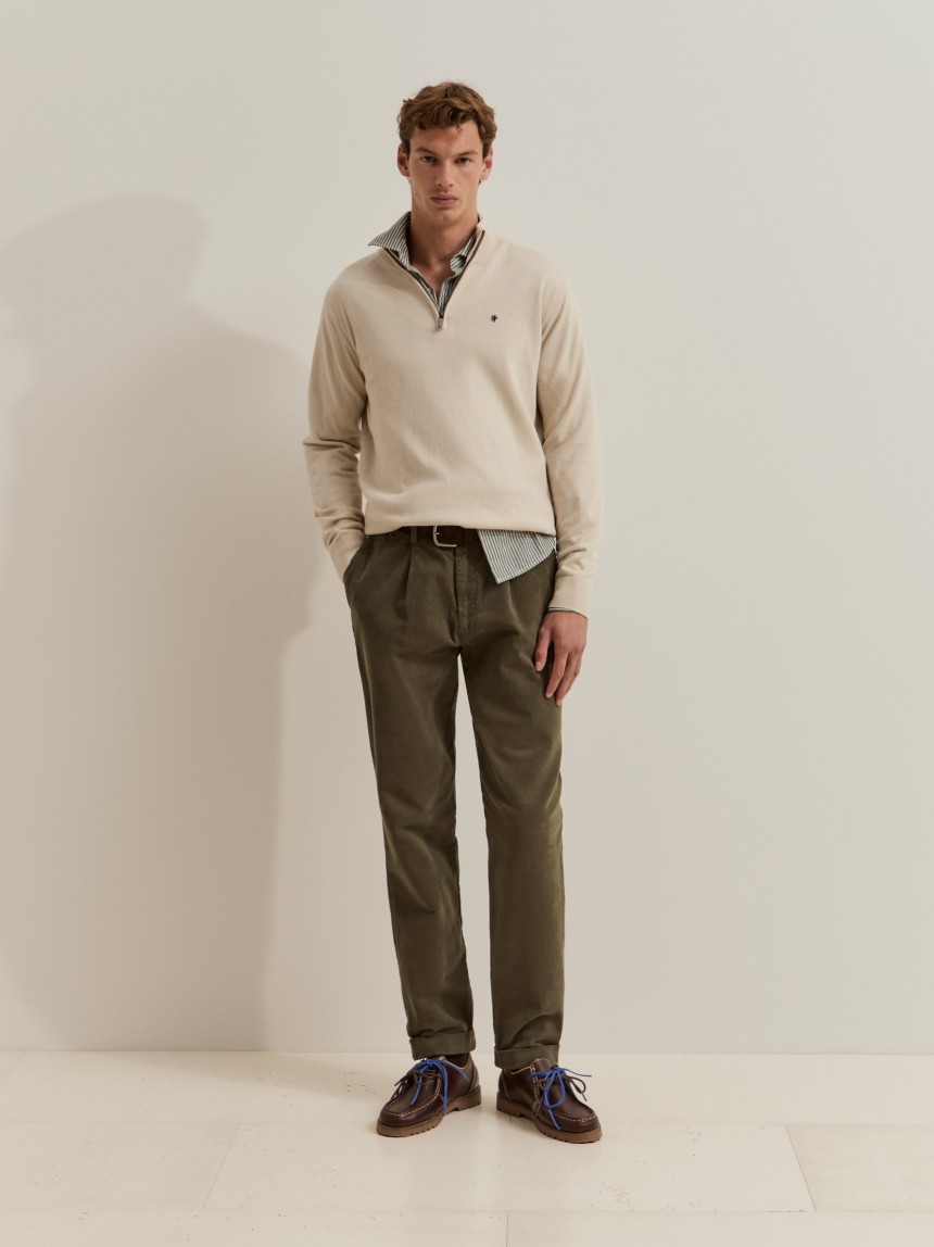 Corduroy chino pants