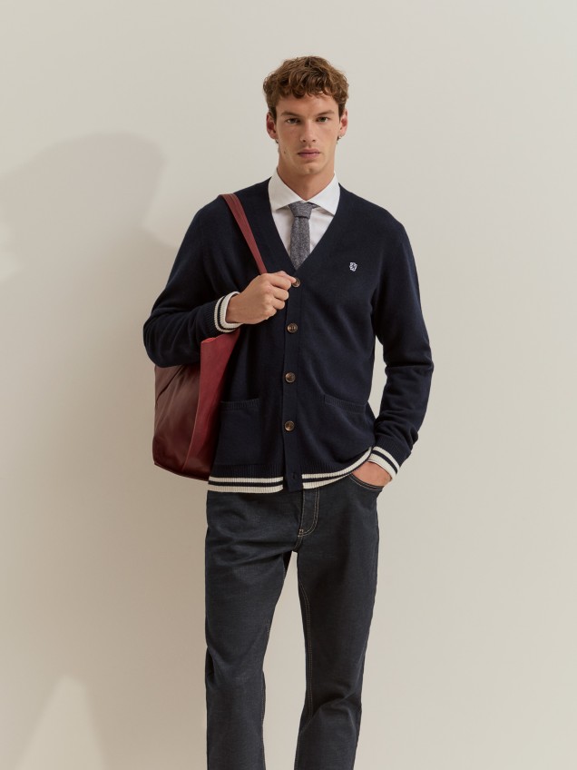 Chaqueta de punto de lana y cachemira - Image product