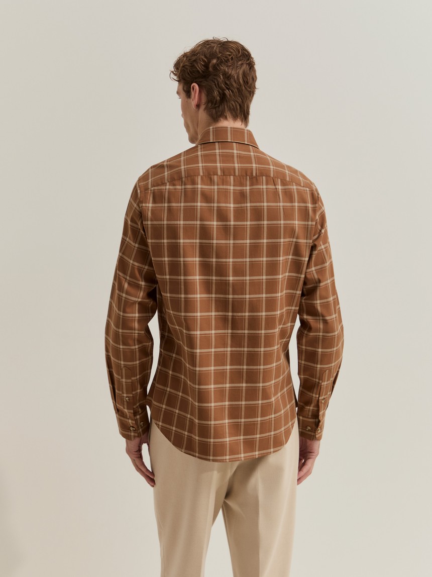 Camisa xadrez slim fit