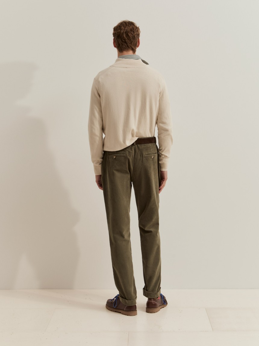 Corduroy chino pants