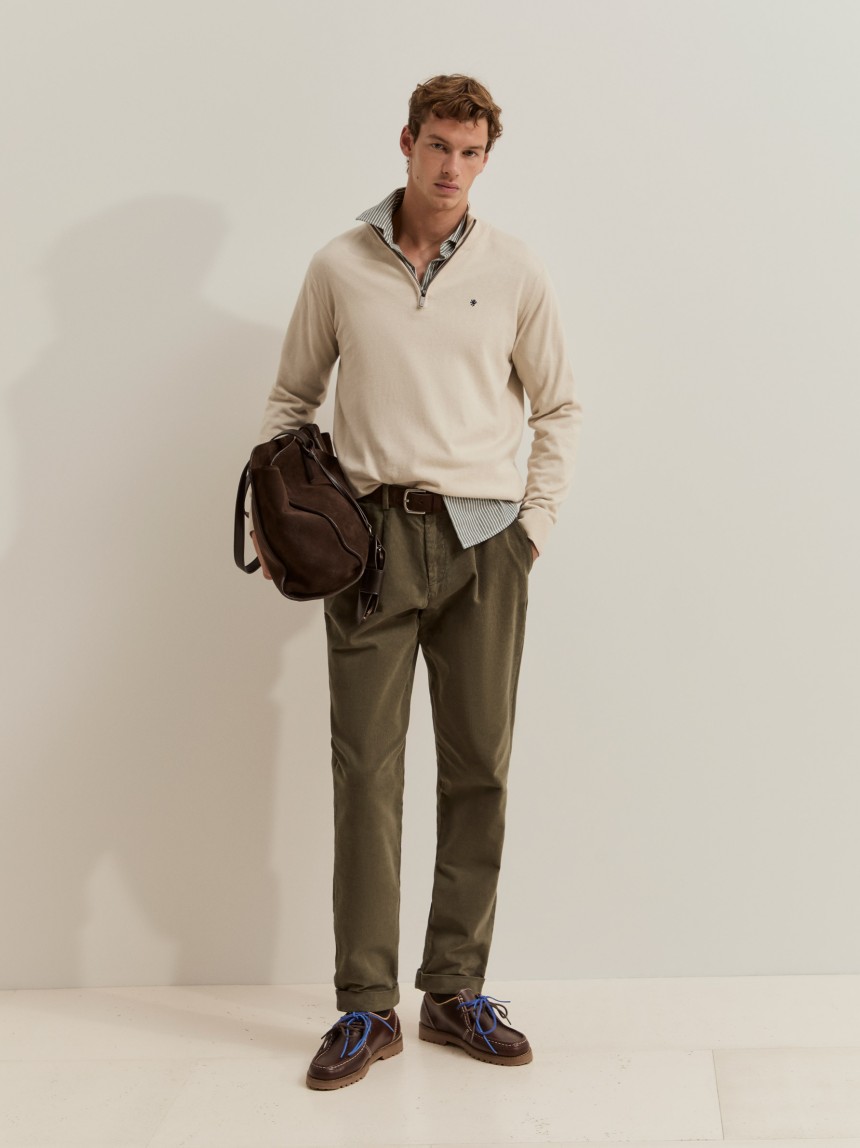 Corduroy chino pants
