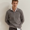 Wool and cashmere polo shirt