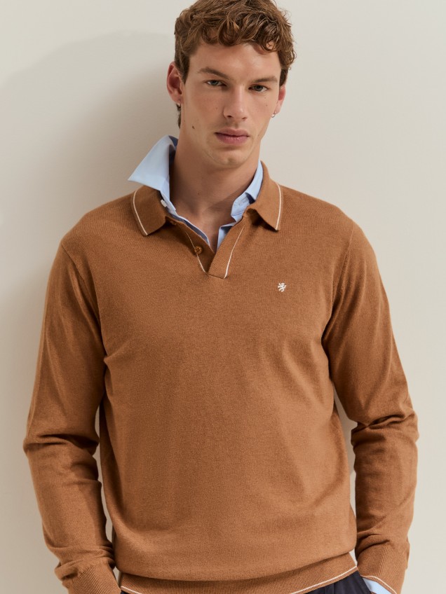Polo em algod�o e caxemira - Image product