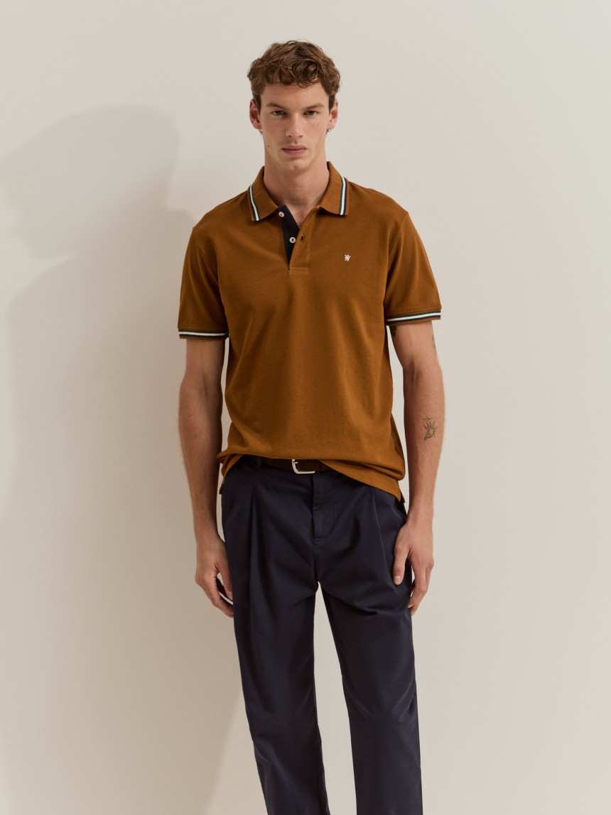 Polo piqu� com riscas