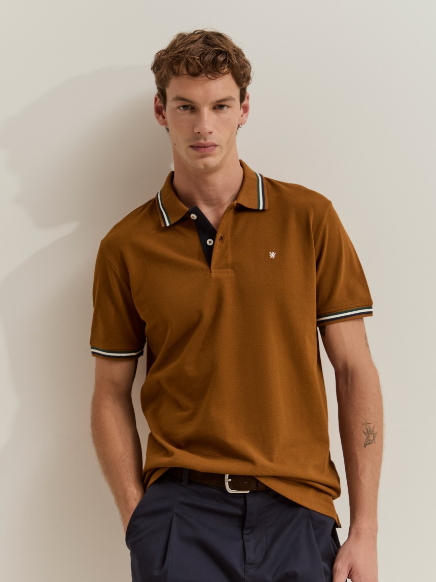 Polo piqu� com riscas
