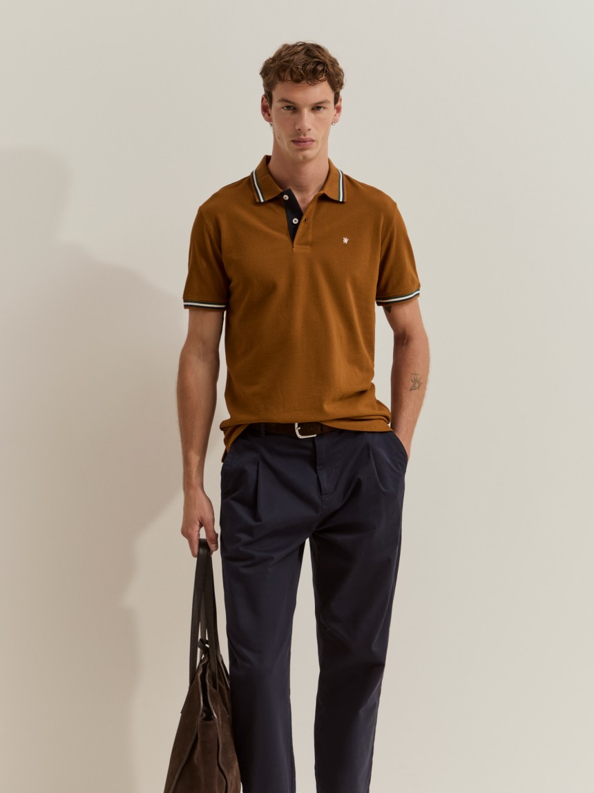 Polo piqu� com riscas