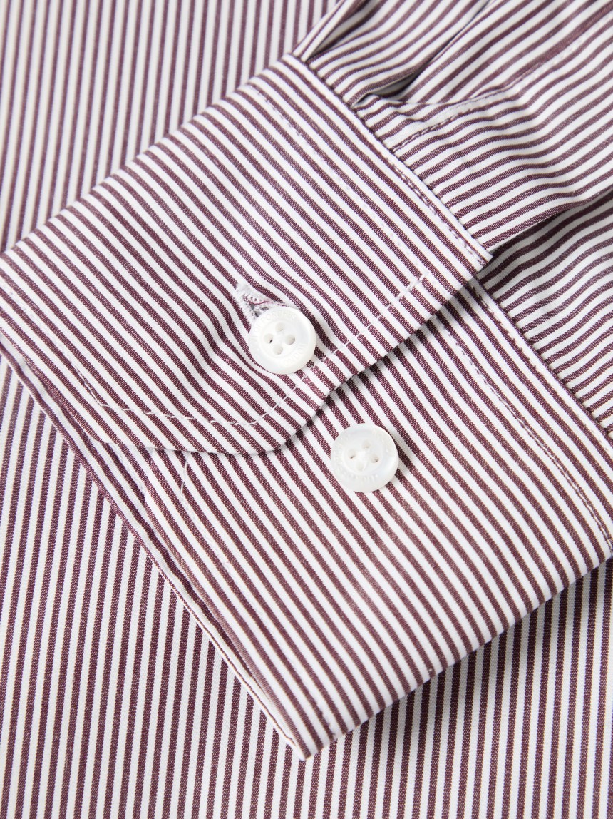 Camisa de corte ajustado en popel�n