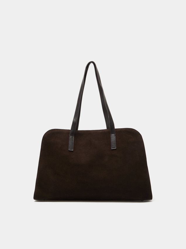 Bolso tote de ante con dije - Image product