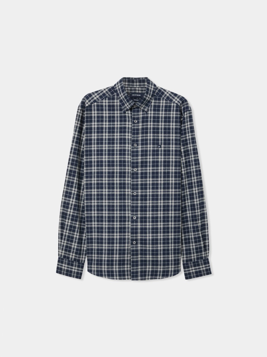 Camisa a cuadros de corte regular