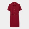 Vestido curto com cinto
