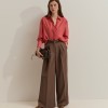 Cal�as pantalona com pregas