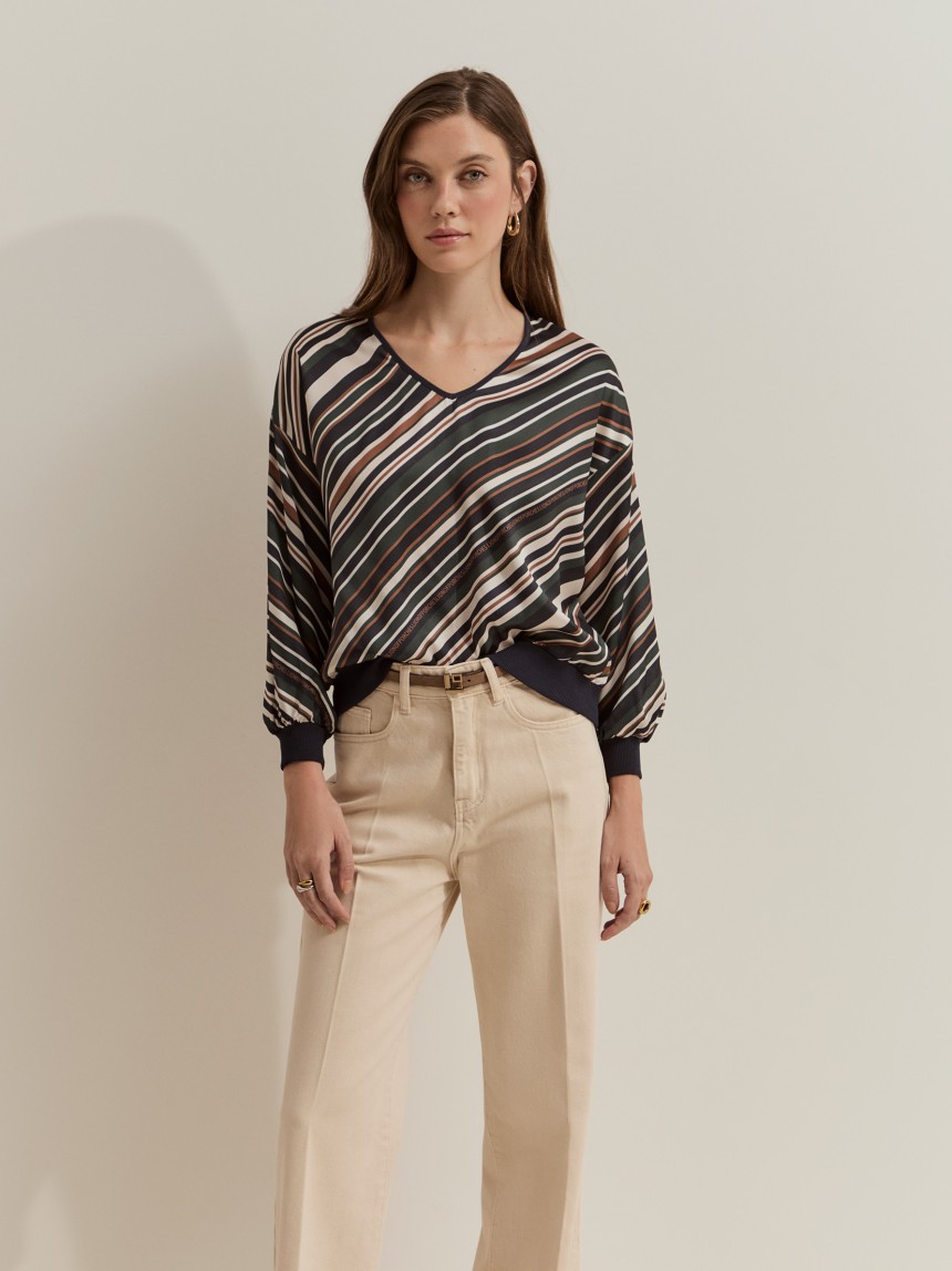 BlouseBlusa fluida estampada