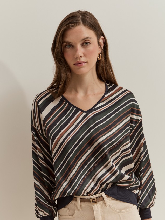 Blusa fluida estampada - Image product